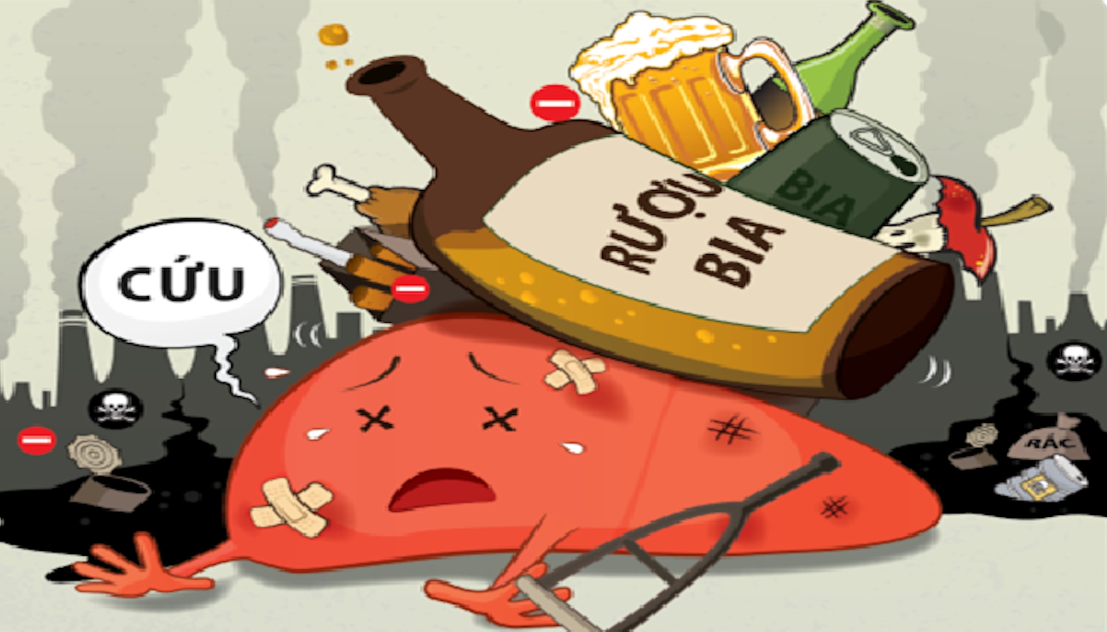 Không được sử dụng rượu bia khi bị dị ứng hải sản