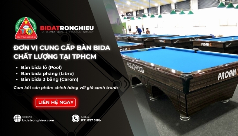 đơn vị cung cấp bàn bida trọng hiếu