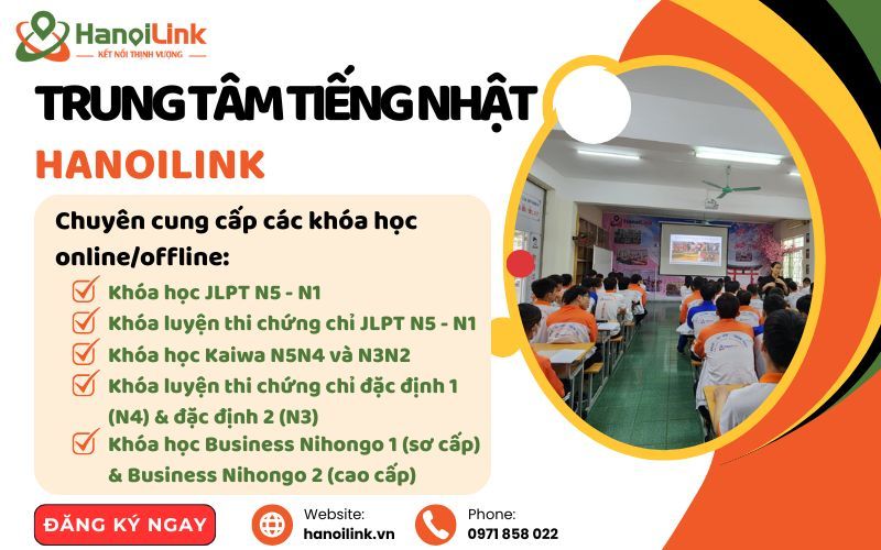học tiếng nhật tại trung tâm hanoilink